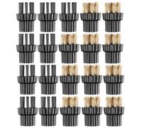 NUSITOU 20 Unidades Steam Cleaner Brush Heads Nylon Brass Replacement Mop Attachments High-temperature Resistant Deep Cleaning For Kitchen Bathroom Tiles And Hard Surfaces