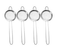 NUSITOU 4 Coladores de Malla de Filtro de Acero Inoxidable para Cocina Separación de Pulpa y Cedazo de Precisión, Ideales para Leche Vegetal y Pasta en Casa u Oficina
