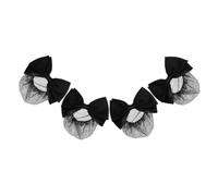 NUSITOU 4 Piezas de Clips Cabello Redes de Malla y Lazo, Soportes para Moños, Ideales para Bodas y Ocasiones Formales