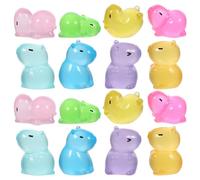 NUSITOU 40 Figuras de Animales en Miniatura de Resina Que Brillan Oscuridad para Decoración de Escritorio y Accesorios de Bonsái Resistentes al Desgaste