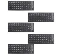 NUSITOU 5hojas Pegatinas para Teclado Español Adhesivas para Laptop Protector de Teclas Fácil de Usar sin Residuos para Ordenador Portátil Uso Casa Oficina y Escuela