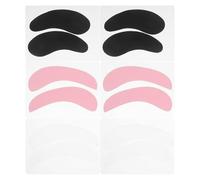 NUSITOU 6 Pares Almohadillas de Silicona Reutilizables para Levantamiento y Permanente de Pestañas, (rosa, Negro y Transparente), Herramienta para Maquillaje de Ojos, para Pestañas