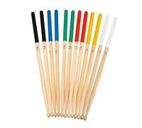 NUSITOU Baquetas Batería Madera Arce Natural Antideslizantes 6 Pares para Estudiantes y Principiantes