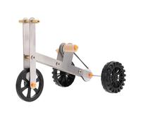 NUSITOU Bicicleta Creativa Resistente al Desgaste Juguete Interactivo de Abs y Acero Inoxidable y Fácil de Mover para Loros y Periquitos Adecuado como Accesorio para Mascotas