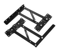 NUSITOU Bisagras de Resorte para Mesa de Centro Negras, Juego de 2, Marco Elevador Hidráulico Plegable de Alta Resistencia para Muebles Abatibles y Escritorios, Accesorios para Herrajes