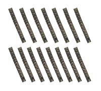NUSITOU Bloques de Soporte de Plástico Negro y Bordes Redondeados para Exhibir Precios Números Ajustables Pack de 15 Tiras para Visualización de Precios en Mostrador