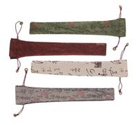 NUSITOU Bolsa de Almacenamiento para Abanico Plegable de Mano, 4 Piezas, Material de Tela, Diseño Elegante y Fácil de Abrir para Uso Diario