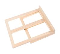 NUSITOU Caballete de Mesa de Madera Maciza Gruesa Ajustable 4 Alturas Plegable para Pintura al Óleo y Acuarela, Soporte de Escritorio Portátil para Estudiantes y Artistas, Reposa Tableta