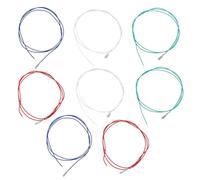 NUSITOU Cables para Tocadiscos de Cartucho de Vinilo 8 Piezas en Set Cobre y Pvc, Reemplazo para Tocadiscos en Eventos y Fiestas Sonido Puro y Nítido