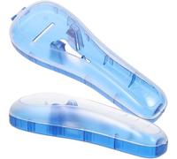 NUSITOU Caja de Almacenamiento Portátil para Maquinillas de Afeitar Hombre 2piezas, Estuche Protector Ligero de PC Azul Adecuado para Viaje y Uso Diario