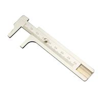 NUSITOU Calibrador Vernier de Latón Mini Diseño Antiguo, Medidor de Precisión para Componentes de Joyería, Funciones de Medición Interior y Paso, Adecuado para Uso Industrial