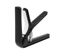 NUSITOU Cejilla de Guitarra de Acero y Plástico Negro, Abrazadera Profesional y Reposicionable para Guitarra Acústica y Eléctrica, Diseño Creativo para Principiantes y Expertos