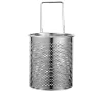 NUSITOU Cesta Filtrante Colgante para Olla Caliente de Acero Inoxidable 10 Cm Mango Recto, Práctica Espumadera Colador para Cocina Doméstica y Restaurante