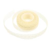 NUSITOU Cinta de Encaje Beige 30 Mm X 22 M para Manualidades, Decoración de Bodas y Regalos, Ribete de Encaje para Coser, Cinta Decorativa para Embalaje y Bricolaje