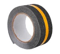 NUSITOU Cinta Reflectante Fluorescente Negra de Pvc Antideslizante para Suelo y Escaleras, 1 Rollo de Advertencia Práctica y Seguridad Visible