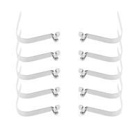 NUSITOU Clip de Resorte Resistente Estabilidad Mejorada 10 Piezas Acero Niquelado, 6mm para Paraguas y Tienda de Campaña para Accesorios de Camping