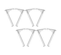 NUSITOU Clips de Retención para Cenefa de Cortina, 8 Piezas Transparentes de Plástico, Soporte para Persianas Verticales y Montaje en Ventanas de Interior