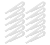 NUSITOU Clips Grandes de plástico para Camisas y Faldas, Forma U 37,5 mm, Pack de 100 Unidades White para Uso doméstico
