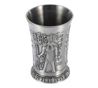 NUSITOU Copa de Vino Creativa de Aleación de Zinc Estilo Egipcio Antiguo, Taza para Cócteles y Licores, Decoración Vintage para Fiestas y Hogar, Vaso Pequeño Retro