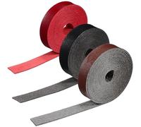 NUSITOU Cordón Plano de Cuero Sintético de Microfibra 3 Piezas 1.5cm X 2m Tacto Agradable Fácil de Cortar para Proyectos DIY y Envoltura de Joyería