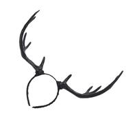 NUSITOU Diadema de Cuernos de Reno para Navidad Material Pe y Terciopelo, Accesorio para Fiestas Navideñas y Fotografía Que Crea Ambiente Festivo