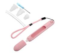 NUSITOU Estuche de Transporte para Termómetro, Funda para Termómetro de Vidrio, Abs, PC y Silicona, Rosa, Anticaídas y Resistente a Golpes, con Cordón, para Uso Doméstico E Institucional