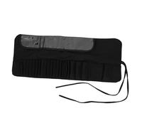NUSITOU Estuche para Brochas de Maquillaje Negro, y Portátil, Gran Capacidad para Viaje, Bolsa Organizadora Ligera y Práctica para Almacenamiento de Pinceles de Belleza