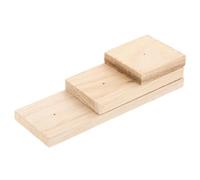 NUSITOU Expositor de Muestras de Insectos de Madera Agujeros para Alfileres, Soporte Creativo para Mostrar Especímenes en Escuela y Uso Personal Experimental