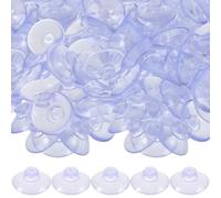 NUSITOU Ganchos Ventosas para Vidrio 100 Piezas, Resistentes Dañar Superficie, Material Pvc Adecuado para Cocina y Baño, Ventosas para Mesa de Cristal