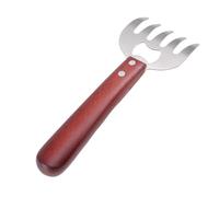 NUSITOU Garras Trituradoras de Carne con Mango de Madera de Acero Inoxidable Herramienta para Barbacoa que Resiste Altas Temperaturas y Facilita Cortar Carne para Buffet y Cocina
