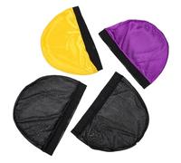 NUSITOU Gorros para Peluca Unisex de Poliéster Diseño Práctico y Fácil de Llevar, Pack de 4 Piezas en Varios Colores para Actividades de Hip Hop y Fabricación de Pelucas Color Aleatorio
