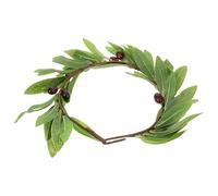 NUSITOU Guirnalda de Hojas de Olivo de Tejido Verde para Accesorios Photocall Comunión Niña, Cómoda y Elegante para Fiestas y Sesiones de Fotos