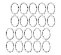 NUSITOU Juego de 100 Argollas Inoxidables para Llaveros, Anillas Metálicas Resistentes para Colgar Llaves y Proyectos de Manualidades