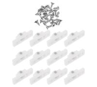 NUSITOU Juego de 12 Ruedas de Color Blanco para Electrodomésticos de Cocina, Ruedas para Congelador Vertical de Plástico Fácil Movilidad para Espacios Comerciales