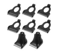 NUSITOU Juego de 2 Protectores para Cortadora de Cabello Peines de Acero Inoxidable de 3 Mm, 5 Mm y 7 Mm para Recortadora Eléctrica Negro, Diseño Cómodo para Viaje