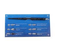 NUSITOU Juego de Pluma de Inmersión Vintage Mango de Madera y 6 Plumillas Reemplazables, Fácil de Limpiar y Pulido, Adecuado para Caligrafía y Obsequio