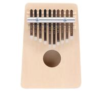 NUSITOU Kalimba Piano de Pulgar 10 Tonos Madera Natural Mini Instrumento Musical Portátil para Principiantes y Adultos Afinación Precisa y Control Flexible del Sonido