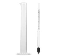 NUSITOU Kit de Hidrómetro para Medición Precisa de Densidad Diseño Fácil de Usar y Materiales de Plástico y Vidrio, Adecuado para Repostería y Elaboración de Alimentos