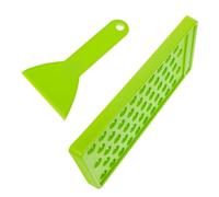 NUSITOU Kit para Hacer Bálsamo Labial con Bandeja de Plástico Verde de 50 Orificios y Espátula para Esparcir Mezcla y Eliminar Exceso en Casa