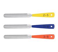 NUSITOU Limas para Cejuelas 3 Piezas, Herramienta Profesional para Ranurar y Modificar Tuercas Cónicas de Guitarra Eléctrica, Mandolina y Ukelele, Mango de Goma Antideslizante