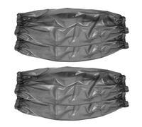 NUSITOU Mangas Impermeables de Tpu para Protección Extendida contra Aceite y Agua, 2 Pares, Color Negro, Resistentes para Cocina y Lavado Industrial