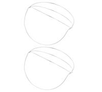 NUSITOU Marco de Tocado DIY de Hierro Blanco para Diademas, Accesorio Práctico para Crear Peinados Únicos en Banquetes, Paquete de 2 Piezas