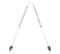 NUSITOU Medidor de Densidad Líquido Vidrio Químico 2 Piezas 1.0-2.0 Escala Vino Azúcar para Mediciones Precisas Industrial y Doméstico