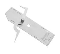 NUSITOU Medidor de Soldadura de Filete Inoxidable, Regla de Inspección de Profundidad y Garganta para Soldadura, Herramienta de Medición Precisa para Construcción Naval, Calderas