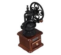 NUSITOU Molinillo Manual de Café en Grano Base de Madera y Cajón, Manual para Moler Granos Pequeños Adecuado para Viajes de Negocios