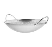 NUSITOU Olla de Metal Anti-desbordamiento de 8 Pulgadas, Sartén Coreana Pequeña con Doble Asa, Resistente al Calor para Olla Caliente y Cocina Casera Estilo Aleatorio