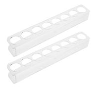 NUSITOU Organizador Acrílico de 8 Ranuras para Botellas de Insulina y Péptidos, 2 Unidades, Resistente y Fácil de Mantener para Almacenamiento en Baño o Cocina