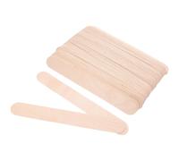 NUSITOU Palitos de Madera Ecológicos Astillas sin Terminar para Manualidades 100 Piezas y Rústica Natural para Proyectos