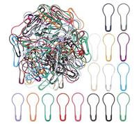 NUSITOU Pasadores Metálicos de Calabaza Surtidos 100 Piezas, Pasadores de Hierro Resistentes para Manualidades, Costura, Tejido y Ropa, Colores Variados para Marcadores Color Aleatorio