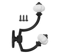 NUSITOU Perchero Vintage de Aleación de Zinc Diseño de Doble Cabezal, Ganchos de Pared Rústicos para Sombreros y Abrigos, Resistente y Multifuncional Hogar